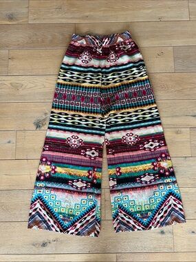 Ivy Jane Multicolor Patterned Wide-Leg Pants